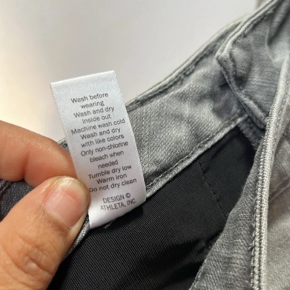 Athleta Sculptek Washed Gray Skinny Jeans Size 4 - Picture 12 of 14